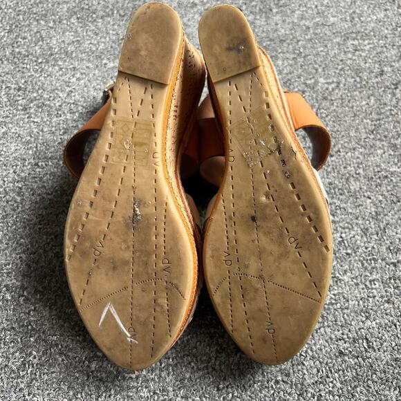Dolce Vita Cork Wedges Camel & White - Size 10 - Picture 9 of 11
